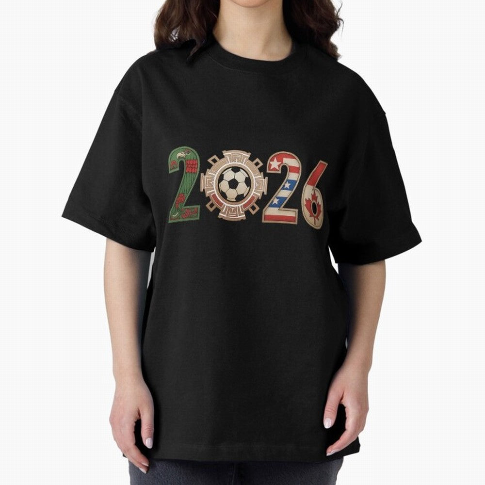 2026 Oversized T-Shirt Carry the Dream of Global Football Passion for FIFA World Cup 2026 Group Stage, Filled with CR7, Spain, Global Supporter Spirit, Legendary Goals, National Colors and Tournament Celebration; Made for Collectors Who Enjoy