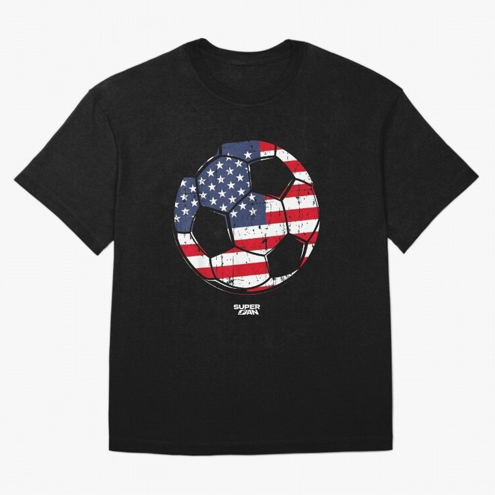 2026 USA Soccer Fan World Cup Oversized T-Shirt Celebrate FIFA World Cup 2026 Spirit, Filled with Spain, Cristiano Ronaldo, Champion Mindset, Group Stage Buzz, Knockout Tension and Passionate Fan Culture; Ideal for Football Dads, Football Moms,
