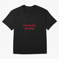 It¡¯s giving offside Oversized T-Shirt Cheer for FIFA World Cup 2026 Group Stage Featuring Haaland and Mbappe, Spain Energy, Global Supporter Spirit, Legendary Goals, National Colors and Tournament Celebration; Great for Supporters Who Love