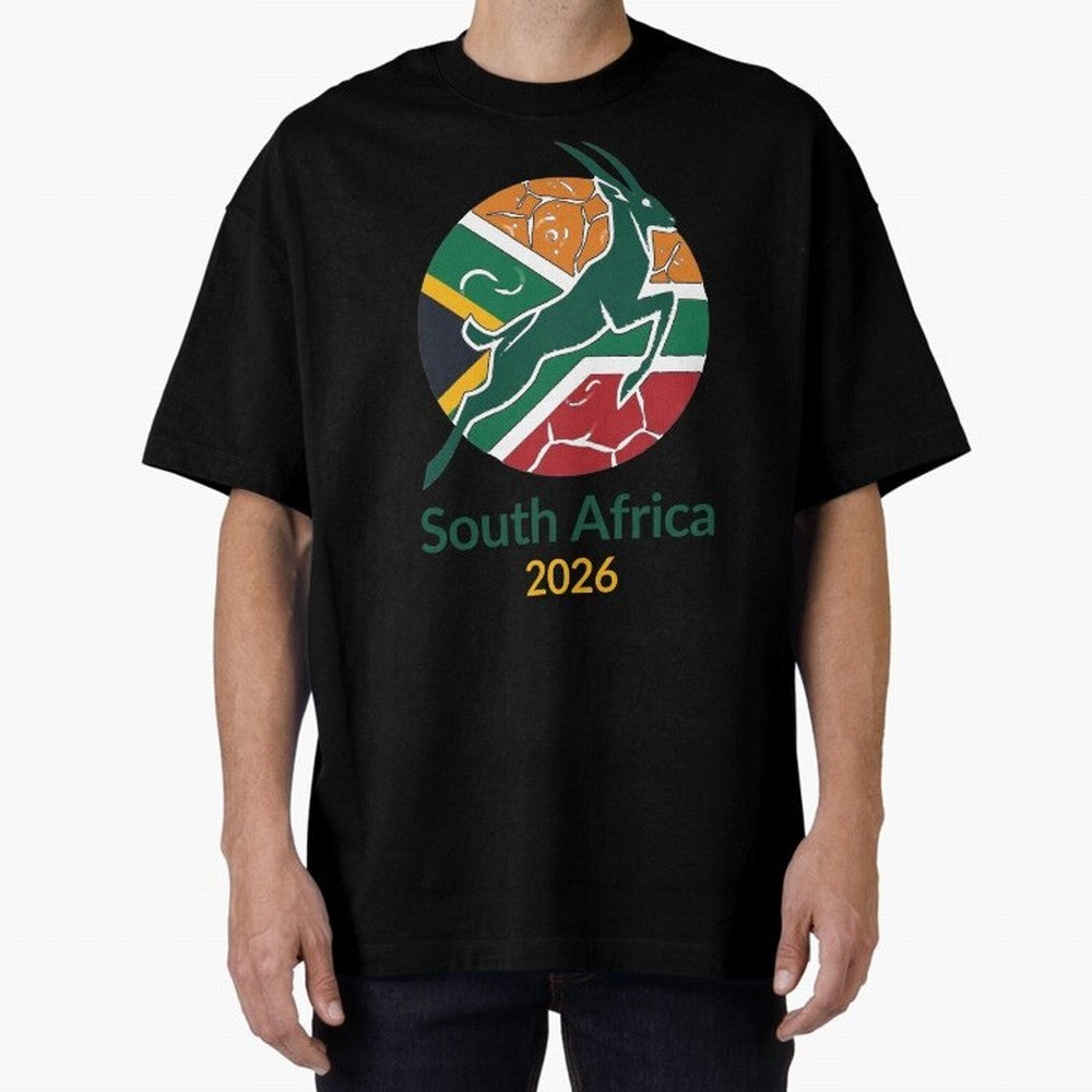 South Africa 2026 Oversized T-Shirt Carry the Dream of the FIFA World Cup 2026 Group Stage Journey through Cristiano Ronaldo, Haaland and CR7 Highlights, England Pride, Sports Nostalgia, International Competition, Famous Players and Unforgettable