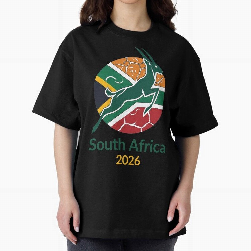 South Africa 2026 Oversized T-Shirt Carry the Dream of the FIFA World Cup 2026 Group Stage Journey through Cristiano Ronaldo, Haaland and CR7 Highlights, England Pride, Sports Nostalgia, International Competition, Famous Players and Unforgettable