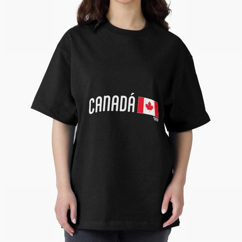 2026 Canada Soccer Fan World Cup Oversized T-Shirt Celebrate Every Goal in FIFA World Cup 2026 Spirit, with Brazil, Portugal and Argentina, Haaland and Mbappe, Supporter Pride, Iconic Celebrations, Legendary Names and Global Match Day Energy;