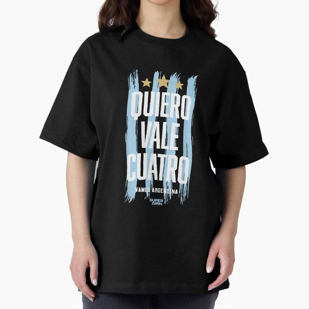 Argentinian Soccer Fan World Cup 2026 Oversized T-Shirt Relive the Noise and Pride of FIFA World Cup 2026 Inspired by Haaland, Portugal, Spain and Germany Energy, Game Day Rituals, Football Legends, Country Pride and the Road to the Final; Perfect