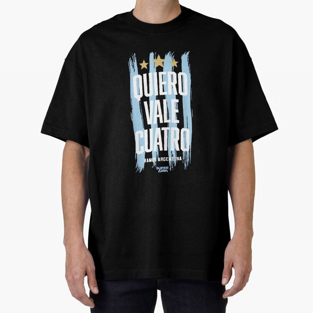 Argentinian Soccer Fan World Cup 2026 Oversized T-Shirt Relive the Noise and Pride of FIFA World Cup 2026 Inspired by Haaland, Portugal, Spain and Germany Energy, Game Day Rituals, Football Legends, Country Pride and the Road to the Final; Perfect