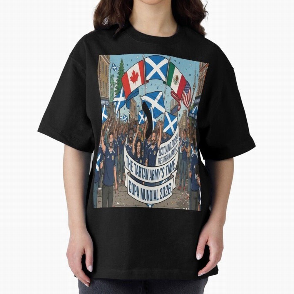 Scotland World Cup 2026 Oversized T-Shirt Show Your Love for Global Football Passion for FIFA World Cup 2026 USA Canada Mexico, Filled with CR7 and Messi, Germany, Football History, Final Match Energy, Crowd Noise and Once in a Lifetime Moments;