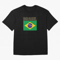 Brasil Flag Oversized T-Shirt Make Memories around FIFA World Cup 2026 USA Canada Mexico Capturing Messi, Neymar and Mbappe, Argentina, France and Brazil Energy, Global Supporter Spirit, Legendary Goals, National Colors and Tournament Celebration;