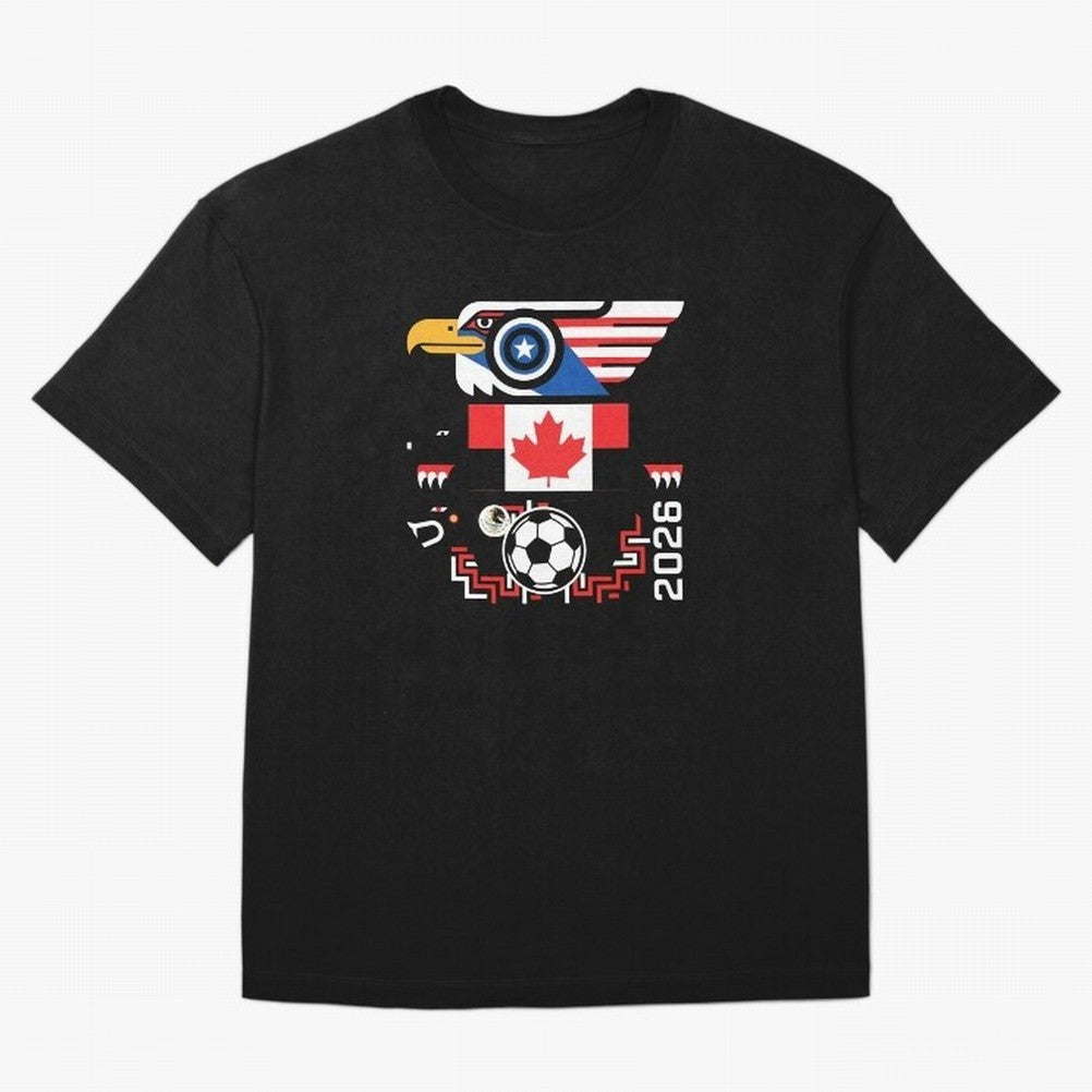 North America Spirit Cup 2026 T-Shirt_82734510 Oversized T-Shirt Step into FIFA World Cup 2026 Group Stage Highlighting Neymar, Haaland and Cristiano Ronaldo, Brazil, Portugal and Argentina Energy, Football History, Final Match Energy, Crowd Noise