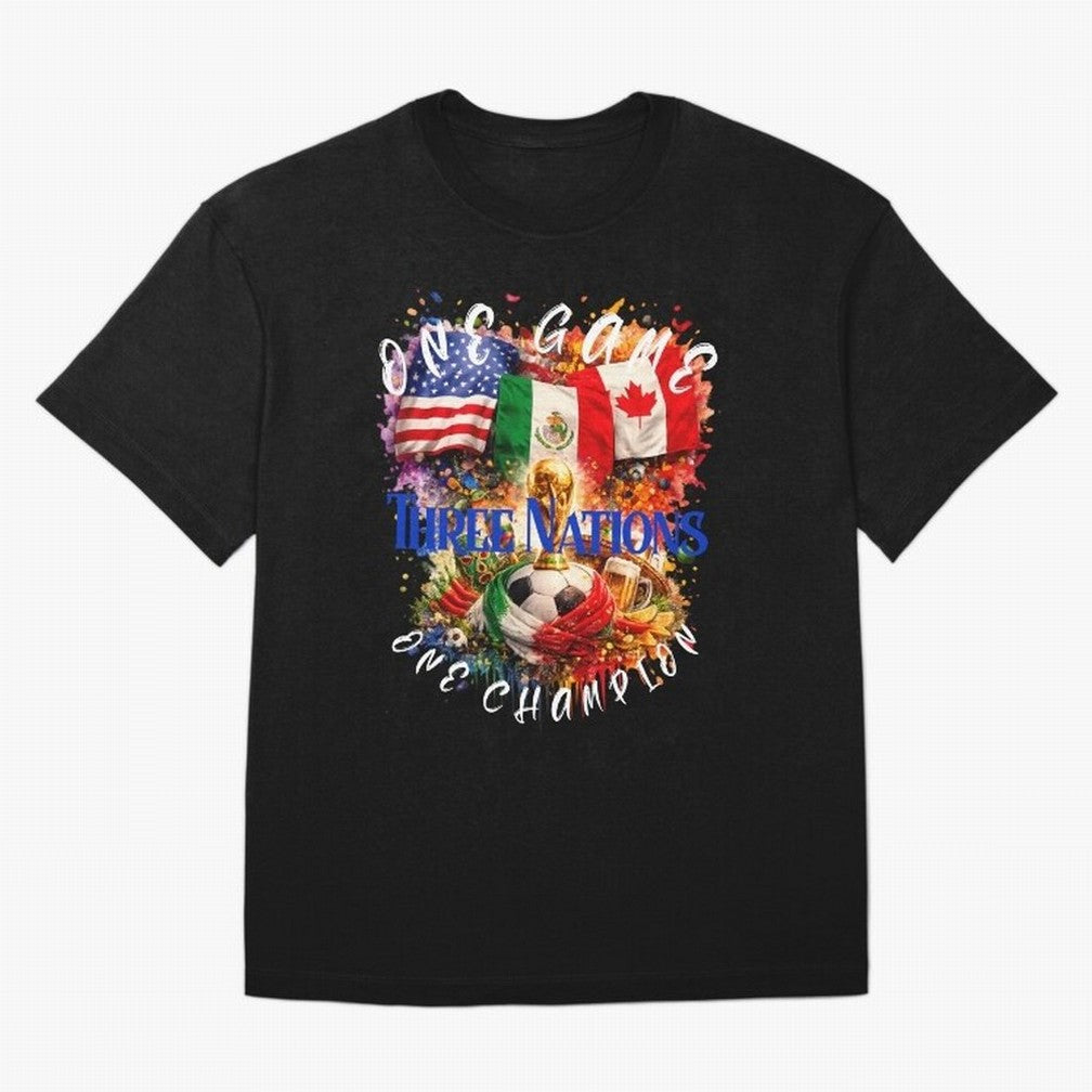 2026 World Cup Oversized T-Shirt Feel the Trophy Chase of FIFA World Cup 2026 USA Canada Mexico Spirit, Inspired by Brazil, CR7 and Messi, Football Passion, Legendary Performances, Festival Vibes and Supporter Community; Made for Die Hard