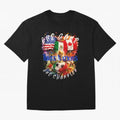 2026 World Cup Oversized T-Shirt Feel the Trophy Chase of FIFA World Cup 2026 USA Canada Mexico Spirit, Inspired by Brazil, CR7 and Messi, Football Passion, Legendary Performances, Festival Vibes and Supporter Community; Made for Die Hard