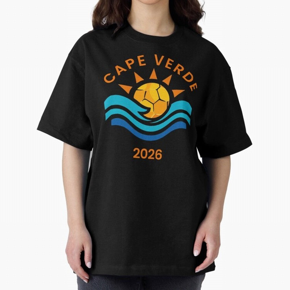 Cape Verde 2026 Oversized T-Shirt Unlock Match Day Hype around FIFA World Cup 2026 Group Stage, Haaland, Brazil, Football Festival Excitement, Trophy Ambitions, Country Rivalries and Star Player Buzz; Great for Supporters Who Love Legendary