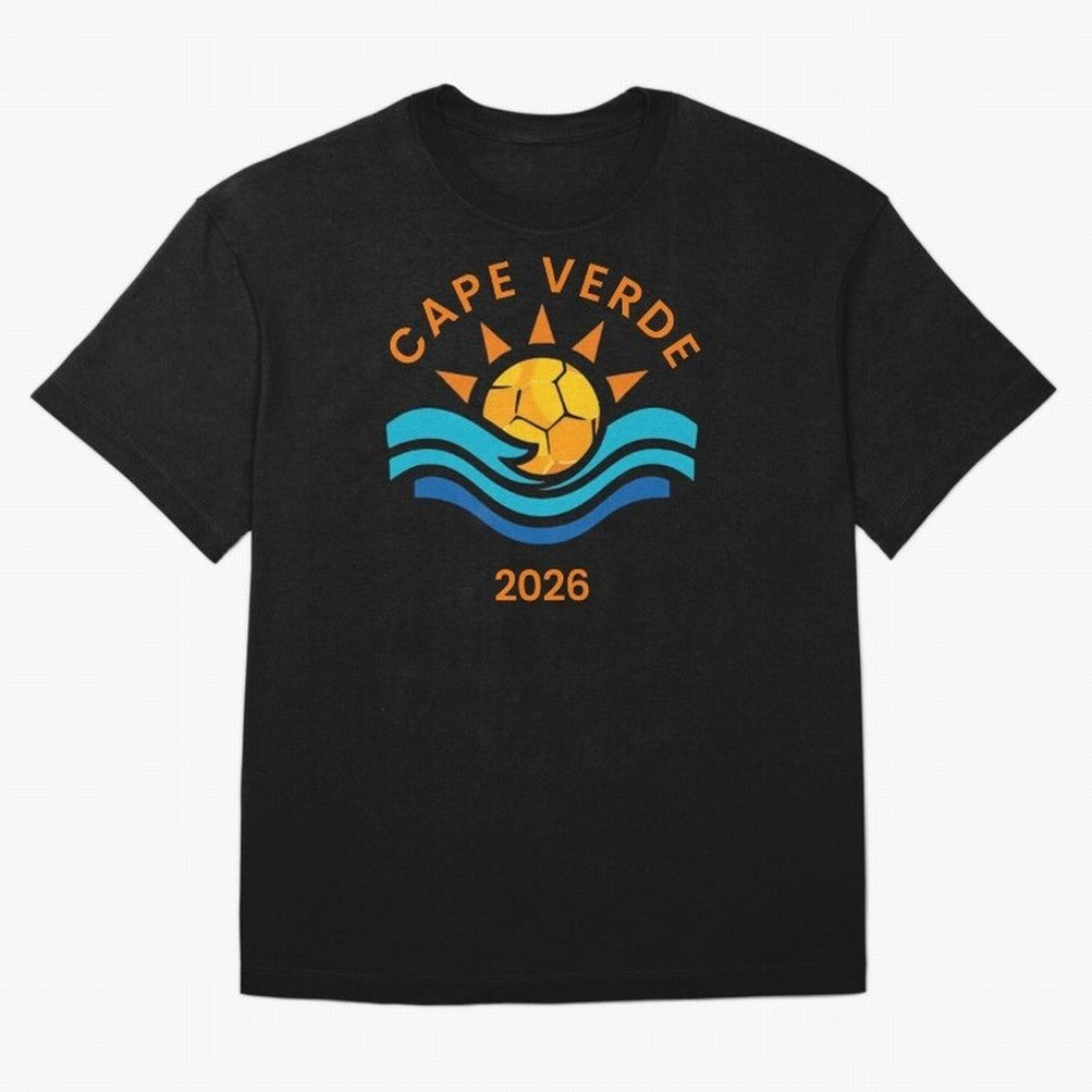 Cape Verde 2026 Oversized T-Shirt Unlock Match Day Hype around FIFA World Cup 2026 Group Stage, Haaland, Brazil, Football Festival Excitement, Trophy Ambitions, Country Rivalries and Star Player Buzz; Great for Supporters Who Love Legendary