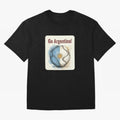 Go Argentina Soccer Ball Flag | Argentinian Football Fan Graphic Tee Oversized T-Shirt Carry the Colors and Pride of FIFA World Cup 2026 Inspired by Neymar, Haaland and Cristiano Ronaldo, Brazil, Portugal and Argentina Energy, Football Festival