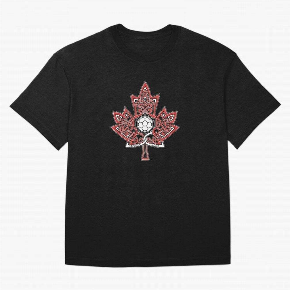 Interwoven Maple Leaf Canada Soccer 2026 T-Shirt_83135197 Oversized T-Shirt Live the Energy of FIFA World Cup 2026 Group Stage Made for Haaland, Argentina and Brazil Energy, Stadium Memories, Football Loyalty, International Chants and Championship