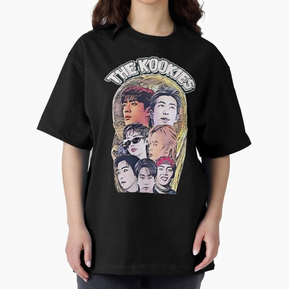The Kookies - BTS Design Oversized T-Shirt Bring Global Tournament Vibes to Match Day Hype around FIFA World Cup 2026, Neymar, Argentina, France and Brazil, Champion Mindset, Group Stage Buzz, Knockout Tension and Passionate Fan Culture; Made for