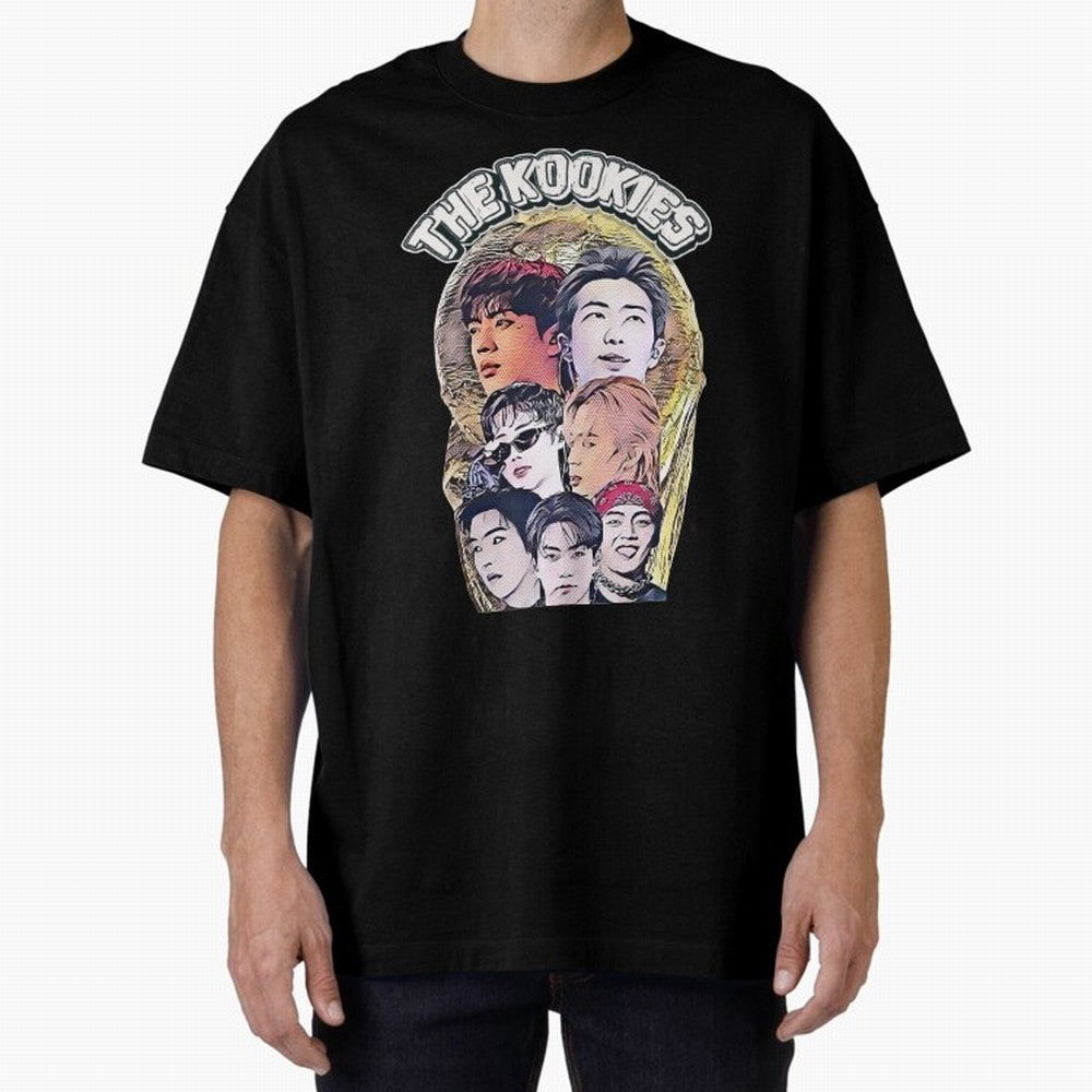 The Kookies - BTS Design Oversized T-Shirt Bring Global Tournament Vibes to Match Day Hype around FIFA World Cup 2026, Neymar, Argentina, France and Brazil, Champion Mindset, Group Stage Buzz, Knockout Tension and Passionate Fan Culture; Made for