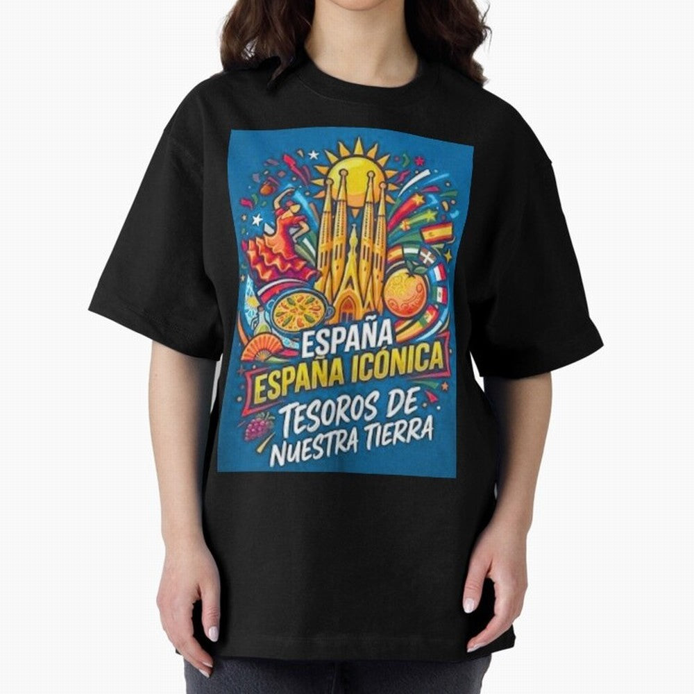 Spain Oversized T-Shirt Show Match Day Excitement for FIFA World Cup 2026 USA Canada Mexico Spirit, Built around England, Messi, Sports Nostalgia, International Competition, Famous Players and Unforgettable Victories; Made for Collectors Who Enjoy
