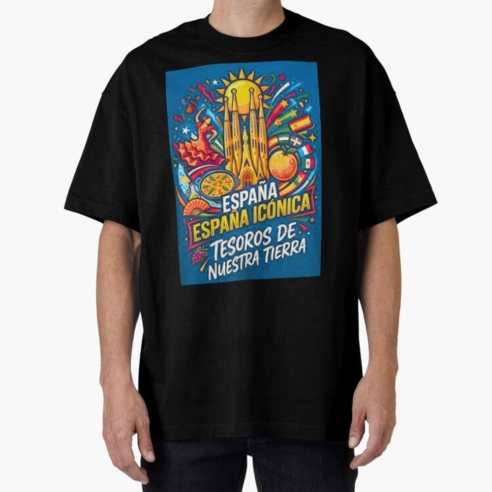 Spain Oversized T-Shirt Show Match Day Excitement for FIFA World Cup 2026 USA Canada Mexico Spirit, Built around England, Messi, Sports Nostalgia, International Competition, Famous Players and Unforgettable Victories; Made for Collectors Who Enjoy