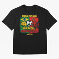 Brazil Vs Morocco June 13 2026 World Cup Soccer We Are Morocco Oversized T-Shirt Join FIFA World Cup 2026 USA Canada Mexico Spirit, with Portugal, Spain and Germany, Neymar, Vintage Soccer Flavor, Modern Football Stars, National Flags and Final