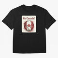 Go Canada Soccer Ball Flag | Canadian Football Fan Graphic Tee Oversized T-Shirt Treasure FIFA World Cup 2026 Group Stage Highlighting Haaland and Mbappe, Portugal, Spain and Germany Energy, Fan Favorite Moments, National Team Passion, Big Match