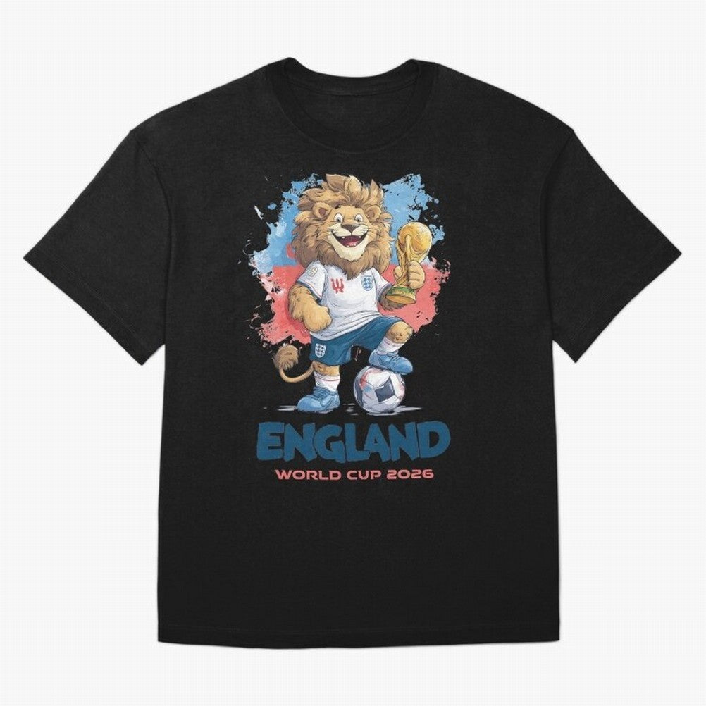England - World Cup 2026 Oversized T-Shirt Represent FIFA World Cup 2026 Group Stage Featuring Cristiano Ronaldo, Argentina and Brazil Energy, Champion Mindset, Group Stage Buzz, Knockout Tension and Passionate Fan Culture; Ideal for Football Dads,