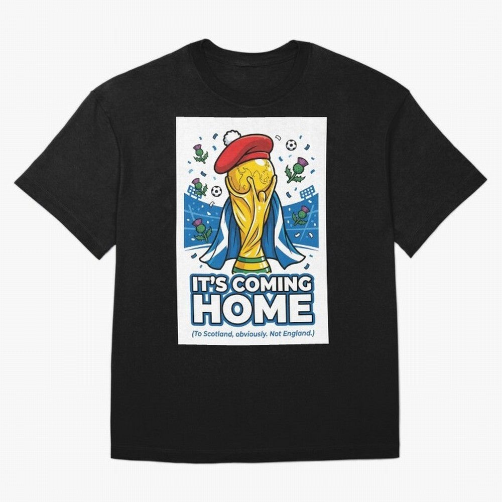 It's Coming Home Oversized T-Shirt Make Game Day About FIFA World Cup 2026 Group Stage with Messi, CR7 and Mbappe, Brazil Energy, Football Passion, Legendary Performances, Festival Vibes and Supporter Community; Great for Watch Parties, Sports