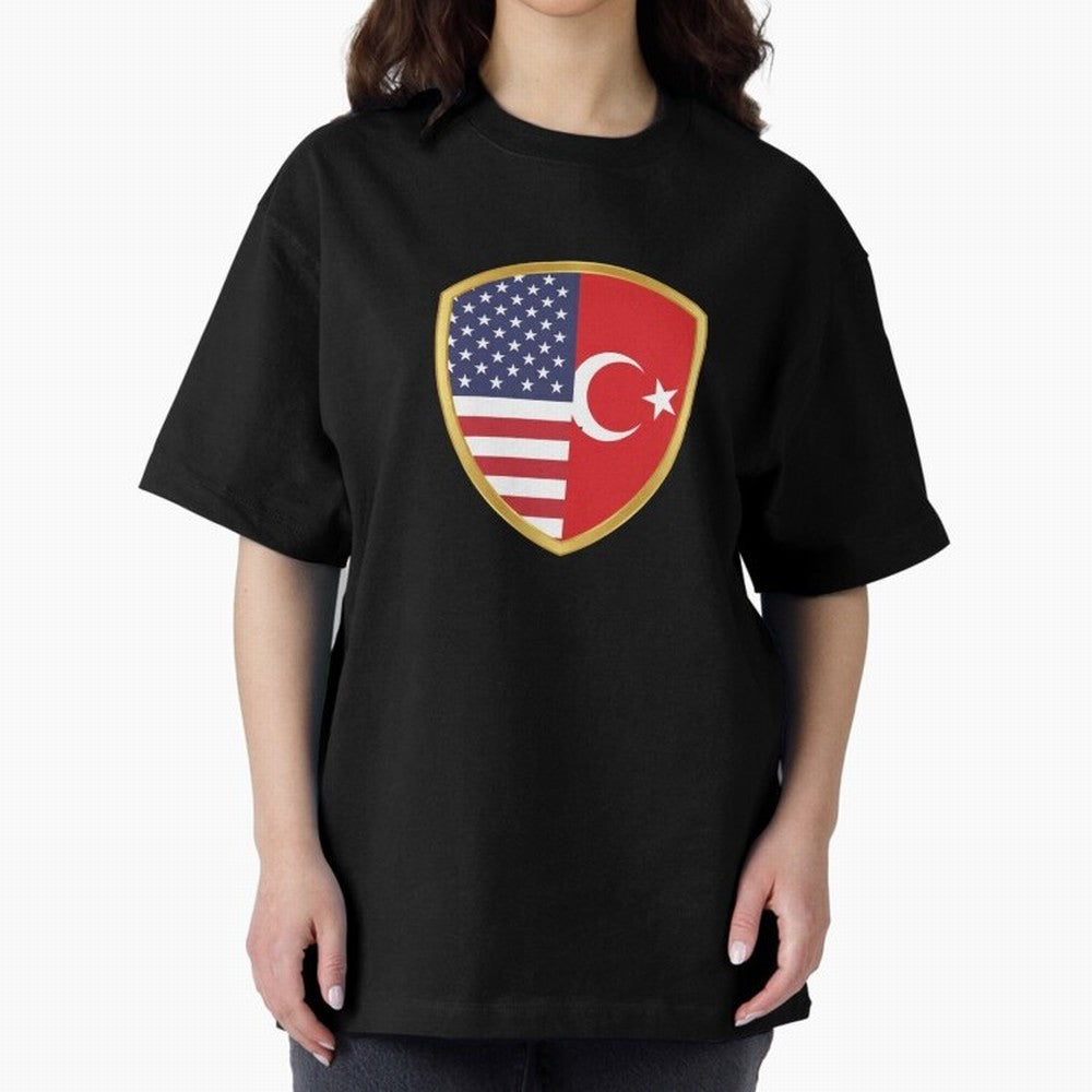 FIFA World Cup -USA v Turkiye Oversized T-Shirt Join Supporters Worldwide for FIFA World Cup 2026 Group Stage Spirit, Capturing Portugal, Spain and Germany, Messi and Cristiano Ronaldo, Stadium Chants, National Pride, Trophy Dreams and