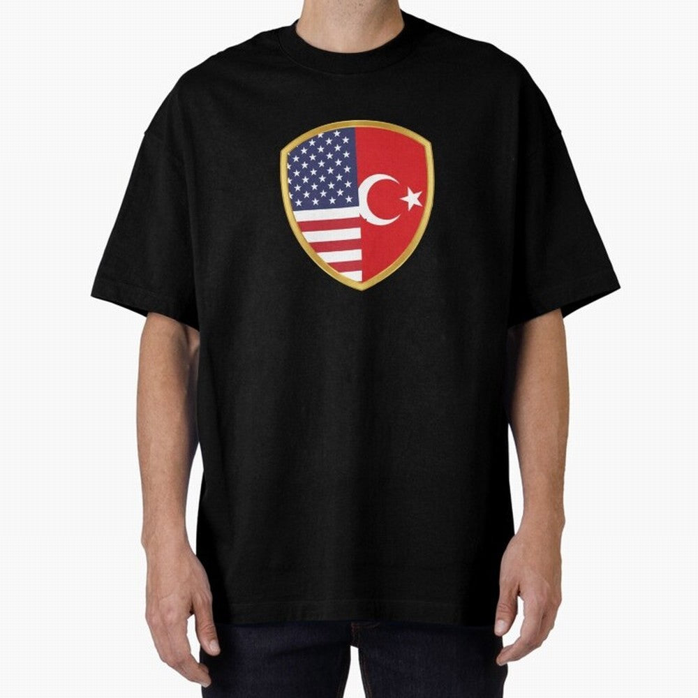 FIFA World Cup -USA v Turkiye Oversized T-Shirt Join Supporters Worldwide for FIFA World Cup 2026 Group Stage Spirit, Capturing Portugal, Spain and Germany, Messi and Cristiano Ronaldo, Stadium Chants, National Pride, Trophy Dreams and