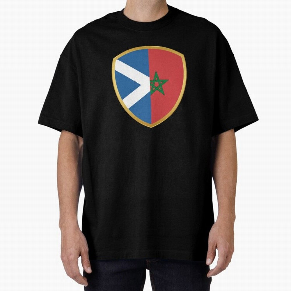 FIFA World Cup -Scotland v Morocco Oversized T-Shirt Keep Football History Alive during FIFA World Cup 2026 Group Stage for Fans of Cristiano Ronaldo and France, Bringing Stadium Chants, National Pride, Trophy Dreams and Unforgettable Football