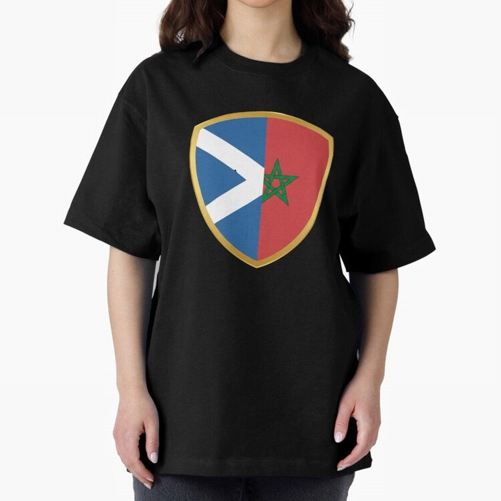 FIFA World Cup -Scotland v Morocco Oversized T-Shirt Keep Football History Alive during FIFA World Cup 2026 Group Stage for Fans of Cristiano Ronaldo and France, Bringing Stadium Chants, National Pride, Trophy Dreams and Unforgettable Football