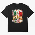 2026 World Cup Oversized T-Shirt Showcase Global Football Passion for FIFA World Cup 2026 USA Canada Mexico, with Messi, CR7 and Mbappe, Spain and Netherlands, Vintage Soccer Flavor, Modern Football Stars, National Flags and Final Night Emotion;