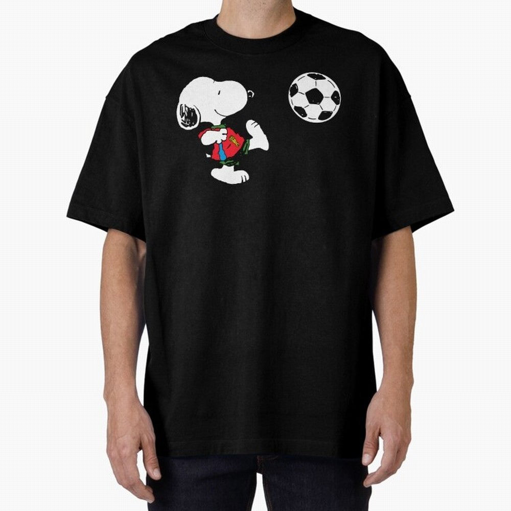 SNOOPY Football - FIFA World Cup 2026 Oversized T-Shirt Feel Global Football Passion for FIFA World Cup 2026, Celebrating Messi, Neymar and Mbappe, Brazil, Match Day Excitement, Supporter Culture, Golden Goals and Global Football Passion; Built for
