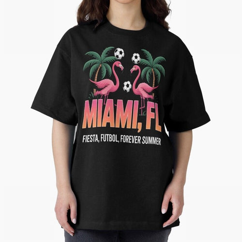 2026 soccer city - Miami FL - canada soccer - mexico soccer - north america soccer - 2026 soccer - world football 2026 - funny soccer shirt - patriotic soccer - sarcastic soccer Oversized T-Shirt Celebrate the Magic of FIFA World Cup 2026 Spirit,