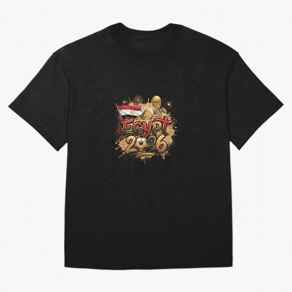 Egypt World Cup 2026 Football Legacy Oversized T-Shirt Bring Global Tournament Vibes to FIFA World Cup 2026 for Fans of CR7 and Spain, Bringing Goal Celebration Energy, Supporter Heritage, Football Icons and Worldwide Tournament Joy; Perfect for