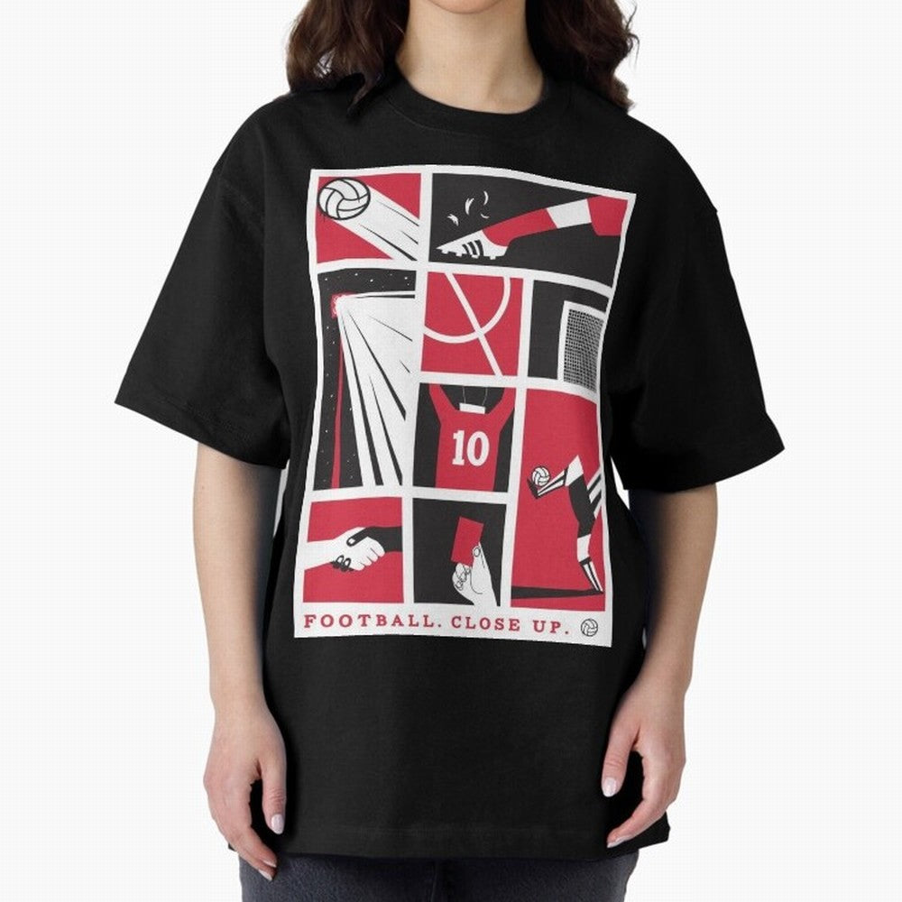 World Cup 2026 Soccer Celebration: United Football Fan Art Oversized T-Shirt Celebrate the Stars of Global Football Passion for FIFA World Cup 2026 USA Canada Mexico, Filled with Neymar, Haaland and Cristiano Ronaldo, France, Football Passion,