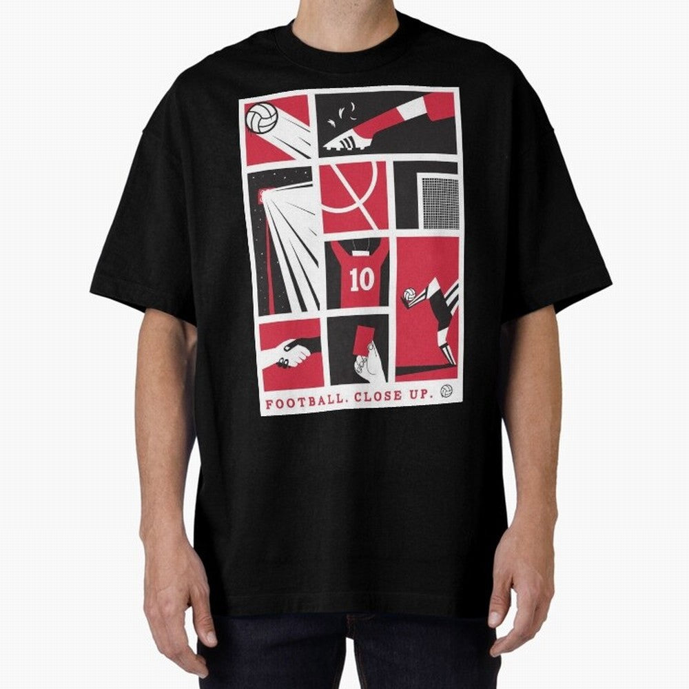 World Cup 2026 Soccer Celebration: United Football Fan Art Oversized T-Shirt Celebrate the Stars of Global Football Passion for FIFA World Cup 2026 USA Canada Mexico, Filled with Neymar, Haaland and Cristiano Ronaldo, France, Football Passion,