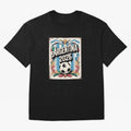 Argentina World Cup 2026 Filete Porte?o Vintage Football Poster - Buenos Aires Folk Art Fan Design Oversized T-Shirt Celebrate the Road through Global Football Passion for FIFA World Cup 2026 USA Canada Mexico, Centered on Neymar, France, Worldwide
