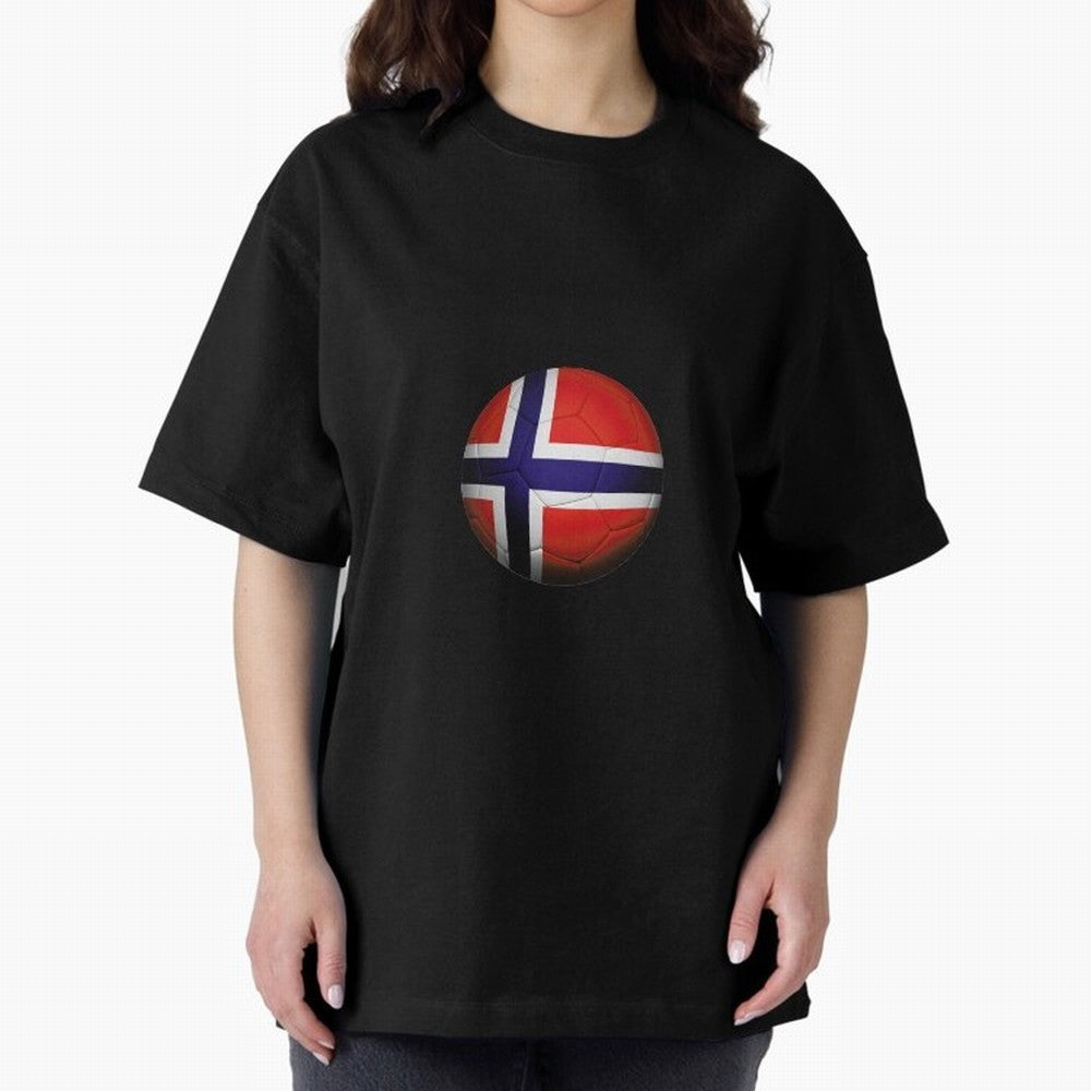 Norway Football Oversized T-Shirt Feel International Energy from Global Football Passion for FIFA World Cup 2026, Filled with CR7, France, Football Passion, Legendary Performances, Festival Vibes and Supporter Community; Perfect for People Who Love