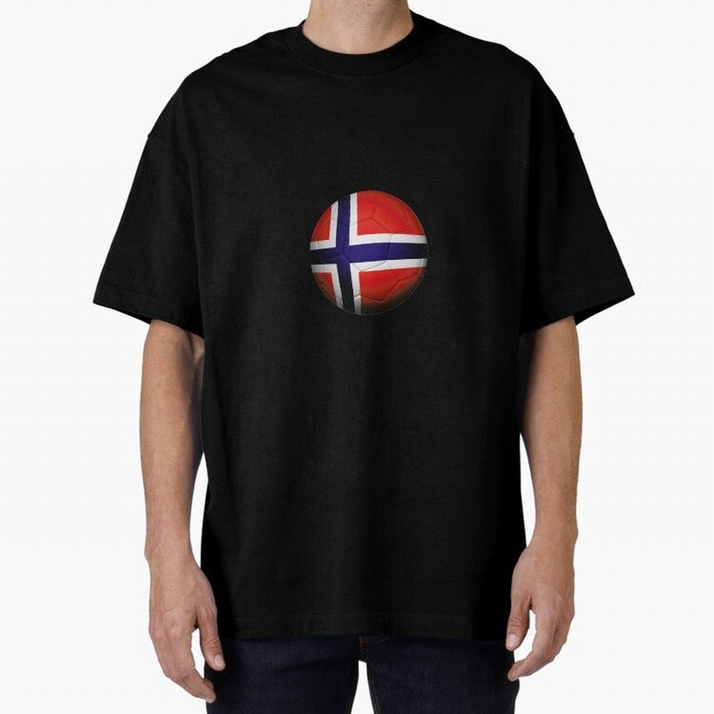 Norway Football Oversized T-Shirt Feel International Energy from Global Football Passion for FIFA World Cup 2026, Filled with CR7, France, Football Passion, Legendary Performances, Festival Vibes and Supporter Community; Perfect for People Who Love