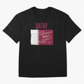 Qatar Oversized T-Shirt Celebrate Fan Culture around FIFA World Cup 2026 USA Canada Mexico Spirit, Celebrating Argentina, France and Brazil, Messi, CR7 and Mbappe, Classic Soccer Heritage, Championship Pressure, Fan Loyalty and International Pride;