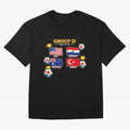 Group?D?¨C?World?Cup?2026?Flags Oversized T-Shirt Carry the Colors and Pride of FIFA World Cup 2026 USA Canada Mexico Filled with Messi, Argentina Energy, Tournament Hype, Historic Matchups, Family Viewing Parties and Global Sports Pride; Made for