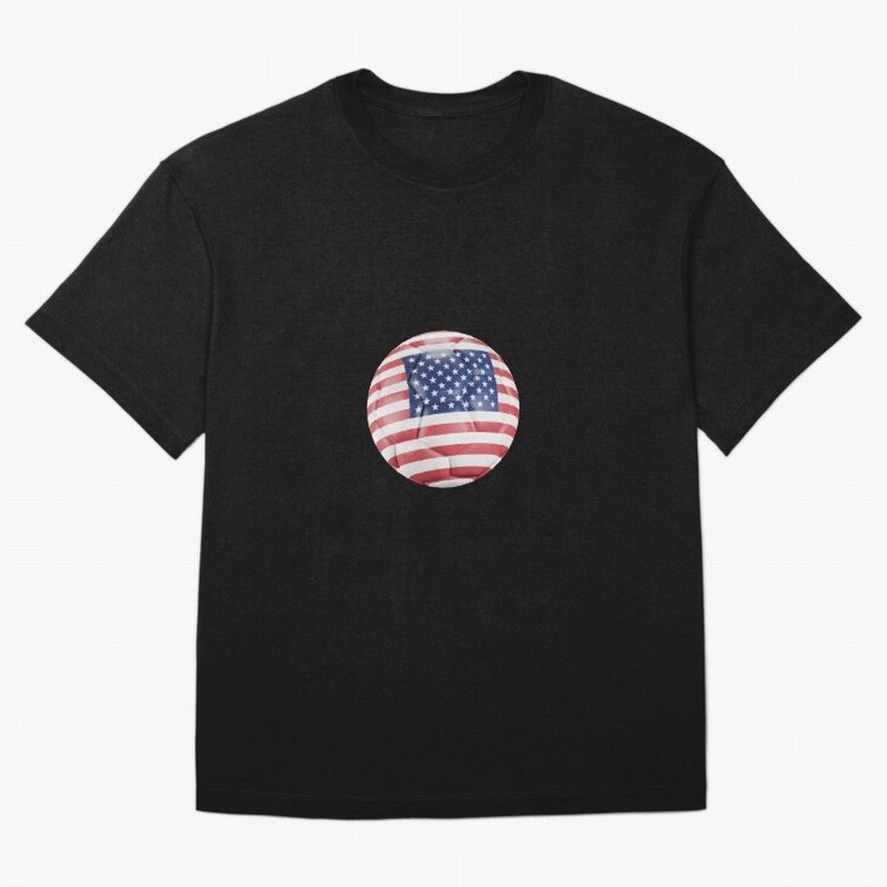 USA Soccer Oversized T-Shirt Capture Stadium Memories from Match Day Hype around FIFA World Cup 2026, CR7, France, Championship Spirit, Famous Goals, Roaring Crowds and International Football Unity; Ideal for Fans Who Follow Messi, Cristiano