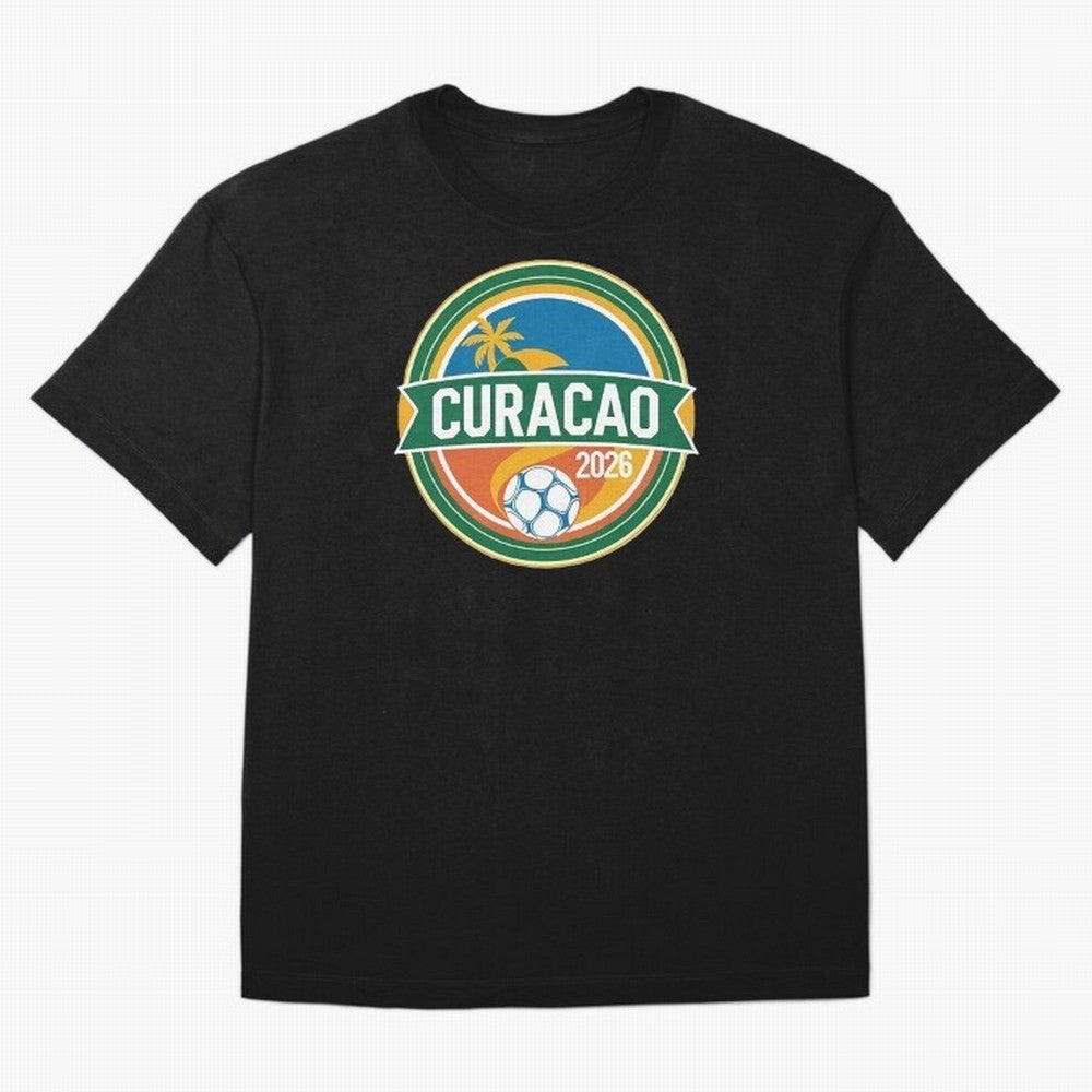 Curacao WC 2026 Oversized T-Shirt Build Match Day Hype around FIFA World Cup 2026 USA Canada Mexico, Cristiano Ronaldo, Haaland and CR7, Argentina, Retro Football Energy, Iconic Rivalries, Trophy Chase Drama and Stadium Atmosphere; Ideal for