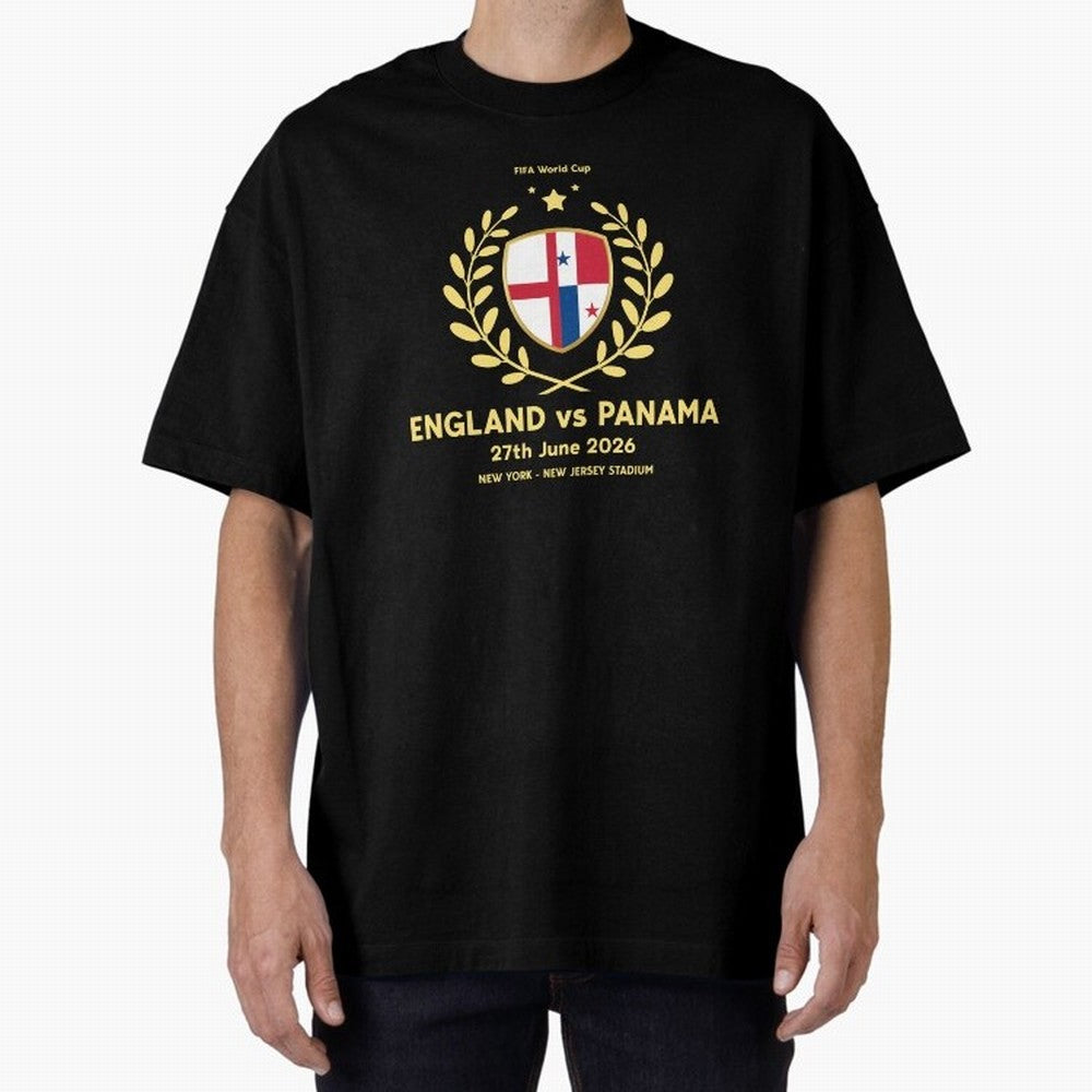FIFA World Cup - England v Panama Oversized T-Shirt Cheer for FIFA World Cup 2026 Group Stage Spirit, Inspired by Argentina, France and Brazil, Haaland and Mbappe, Classic Soccer Heritage, Championship Pressure, Fan Loyalty and International Pride;