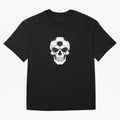 Soccer Skull in Goal Net - Dark Soccer Death Goal Oversized T-Shirt Bring a Champion Mindset to FIFA World Cup 2026 Built around Haaland, Germany Energy, Championship Spirit, Famous Goals, Roaring Crowds and International Football Unity; Created