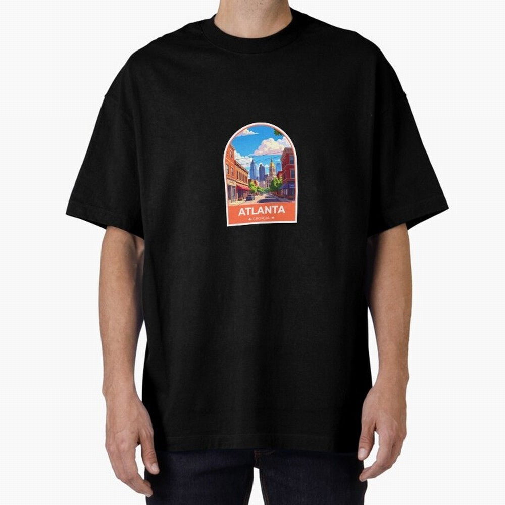 Atlanta Georgia Oversized T-Shirt Follow the FIFA World Cup 2026 USA Canada Mexico Journey through CR7 Highlights, Spain and Netherlands Pride, Vintage Soccer Flavor, Modern Football Stars, National Flags and Final Night Emotion; Made for