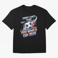 Sorry I Cant I Have FIFA World Cup 2026 USA Soccer Fan Funny Football Quote Oversized T-Shirt Remember the FIFA World Cup 2026 USA Canada Mexico Journey through Haaland Highlights, Argentina Pride, Goal Celebration Energy, Supporter Heritage,