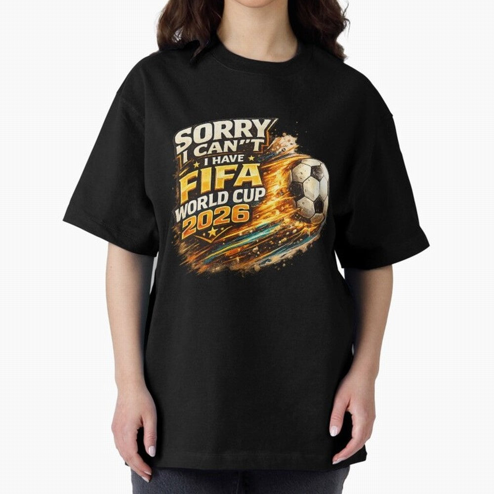 Soccer Addict Quote Design For Football Obsessed Fans Funny FIFA World Cup 2026 Oversized T-Shirt Follow the Final Road of FIFA World Cup 2026 Group Stage for Fans of Cristiano Ronaldo and Argentina and Brazil, Bringing Tournament Hype, Historic