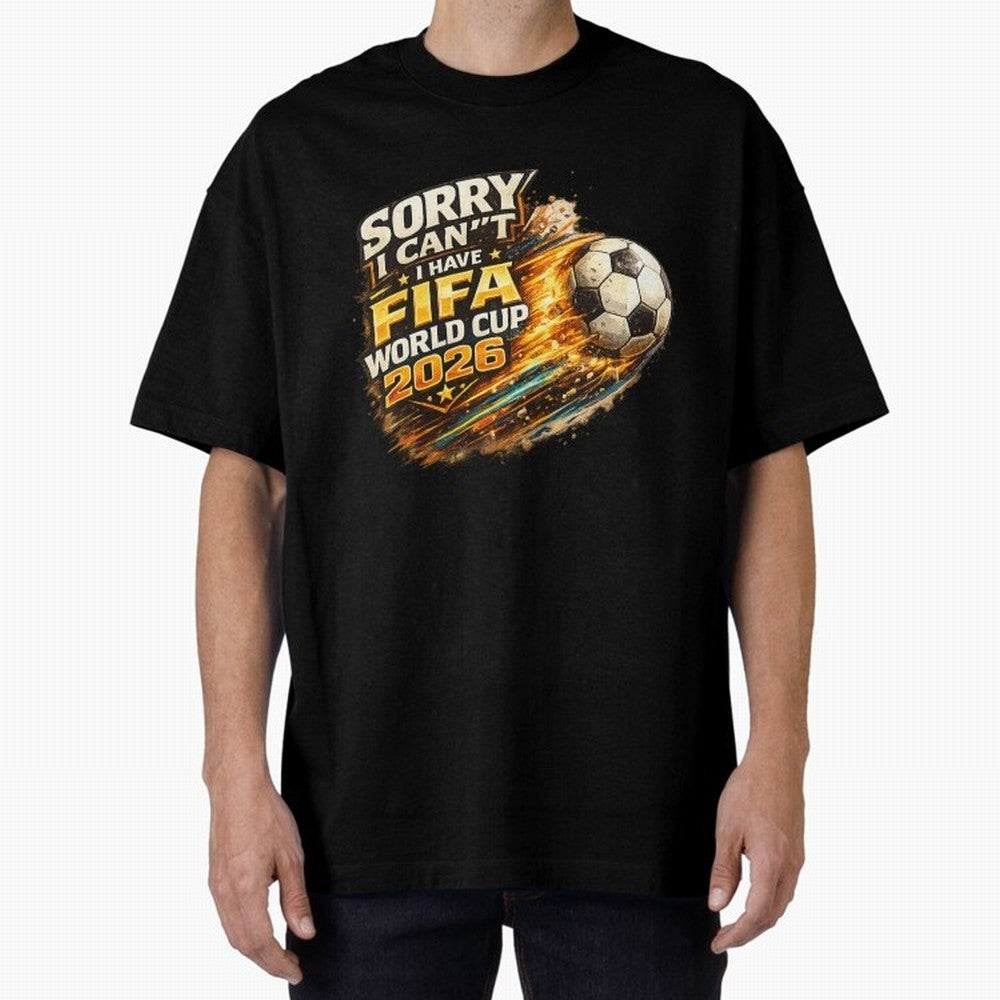 Soccer Addict Quote Design For Football Obsessed Fans Funny FIFA World Cup 2026 Oversized T-Shirt Follow the Final Road of FIFA World Cup 2026 Group Stage for Fans of Cristiano Ronaldo and Argentina and Brazil, Bringing Tournament Hype, Historic