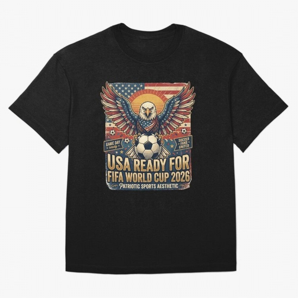 SA FIFA World Cup 2026 Soccer Pride Design For American Football Fans Oversized T-Shirt Show Passion for the Stars of Global Football Passion for FIFA World Cup 2026 Group Stage, Connected to Neymar, England, France and Netherlands, Soccer Culture,