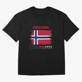NORWAY WORLD CUP 2026 Oversized T-Shirt Celebrate Football Heritage in Global Football Passion for FIFA World Cup 2026 USA Canada Mexico, Capturing Mbappe, Brazil, Portugal and Argentina, Stadium Memories, Football Loyalty, International Chants and